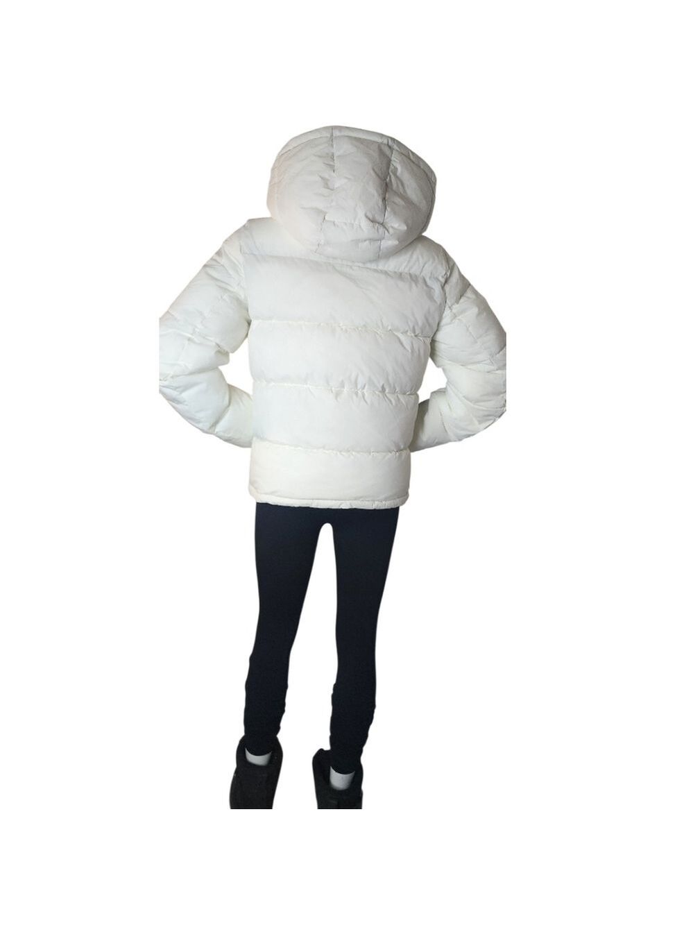 ONLY Premium White Puffer Jacket Small NWT Thinsulate Snowcore Sporty Luxe - Picture 3 of 12